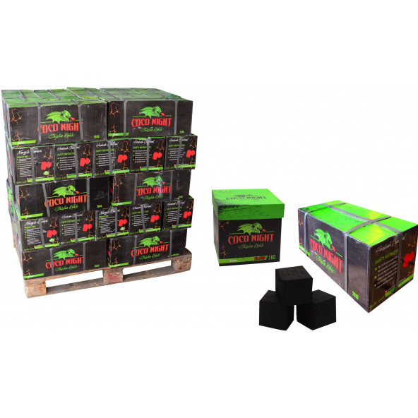Coco Night (TANITIM FİYATI) 20kg hindistan cevizi küp Nargile kömürü 26mm - 7