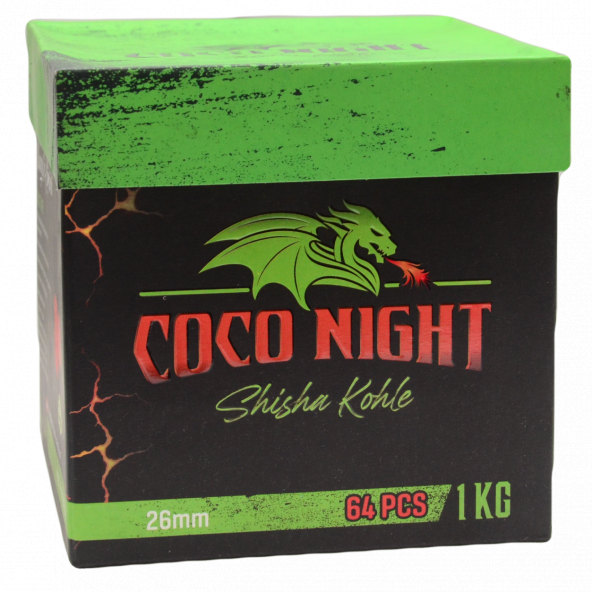 Coco Night (TANITIM FİYATI) 20kg hindistan cevizi küp Nargile kömürü 26mm - 8