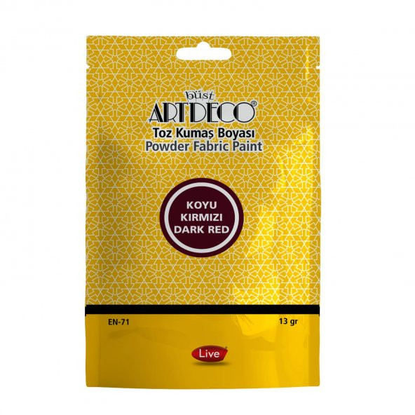 Artdeco Kumaş Boyası Koyu Kırmızı 2 Paket+Fiske Sabitleme 1 Paket - 3
