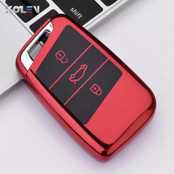 VOLKSWAGEN PASSAT B8 ARTEON SKODA SUPER B TPU ANAHTAR KILIF (SUSTASIZ ANAHTAR İÇİNDİR) - Resim 2