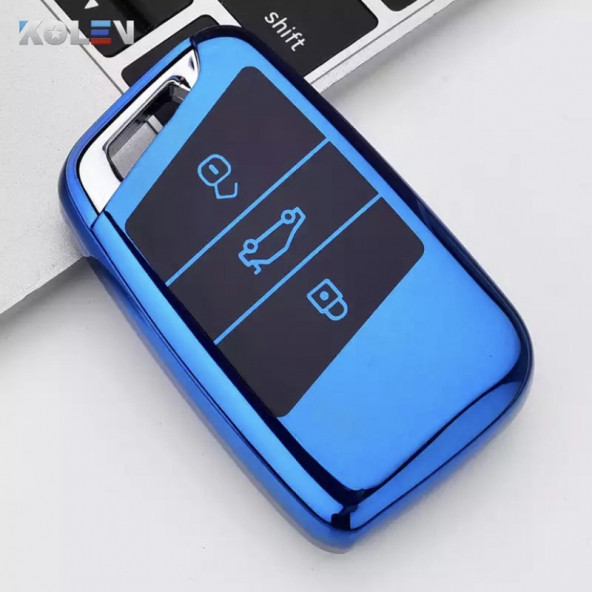 VOLKSWAGEN PASSAT B8 ARTEON SKODA SUPER B TPU ANAHTAR KILIF (SUSTASIZ ANAHTAR İÇİNDİR) - Resim 3