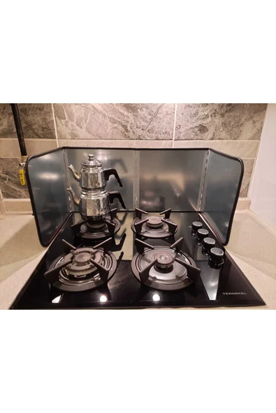 Ocak Arkası Koruyucu Yağ Sıçratmaz Panel Büyük Boy 30+30+30+30
