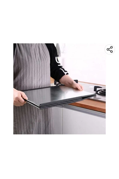 Ocak Arkası Koruyucu Yağ Sıçratmaz Panel Küçük Boy Tekli Ocak Için Uygundur 30 30 30 - 3