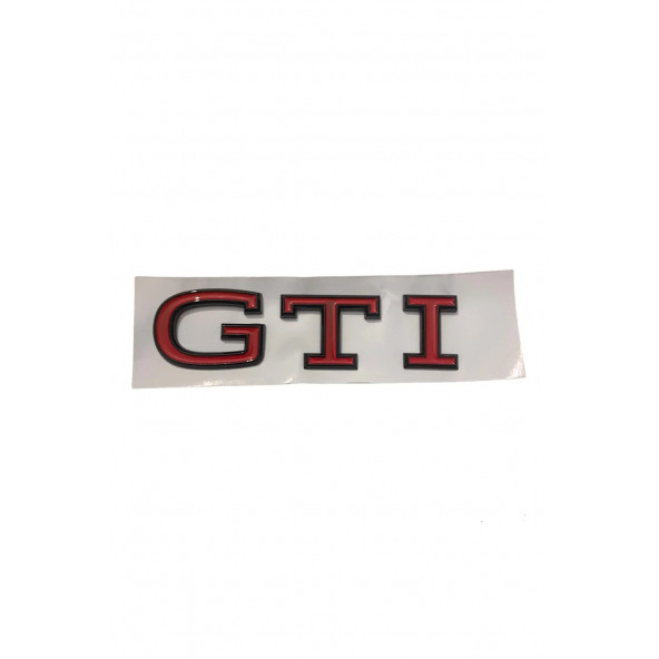 VOLKSWAGEN GOLF 8 YENİ NESİL GTI METAL LOGO (KIRMIZI-SİYAH) - 1