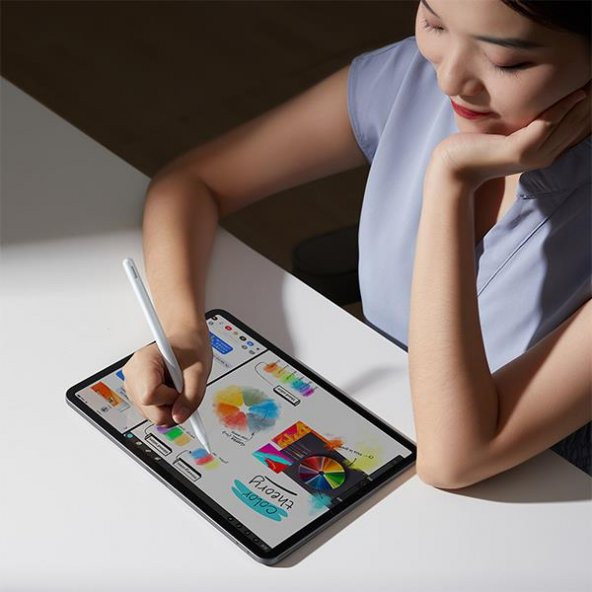 Baseus Apple İpad Pro 12,9 Stylus Dokunmatik Tablet Kalemi,Aktif Versiyon,125mAh Kablosuz Şarjlı Kalem - 3