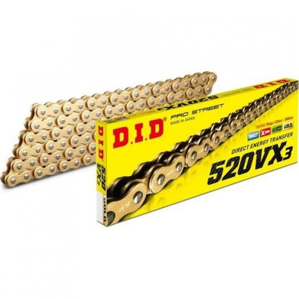 Did 520-104Vx3 2015-2021 Ducati Scrambler Full Throttle Uyumlu Zincir Vx3 Xring Gold Renk