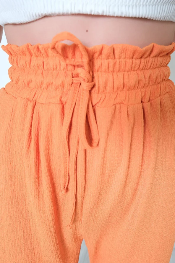 Beli Lastikli Pantolon Oranj - 10534.1059. - 2