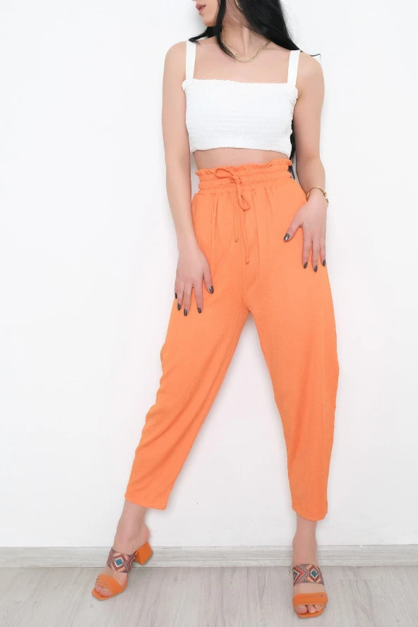 Beli Lastikli Pantolon Oranj - 10534.1059. - 5