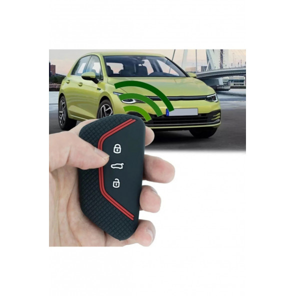 VOLKSWAGEN GOLF 8 MK8 ID.3 ID.4 OCTAVIA SUPERB LEON CADDY SİLİKON ANAHTAR KILIF - Resim 3