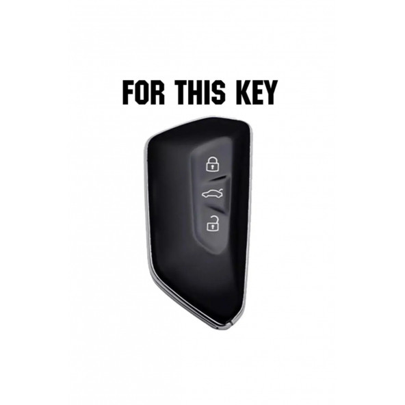 VOLKSWAGEN GOLF 8 MK8 ID.3 ID.4 OCTAVIA SUPERB LEON CADDY SİLİKON ANAHTAR KILIF - Resim 4