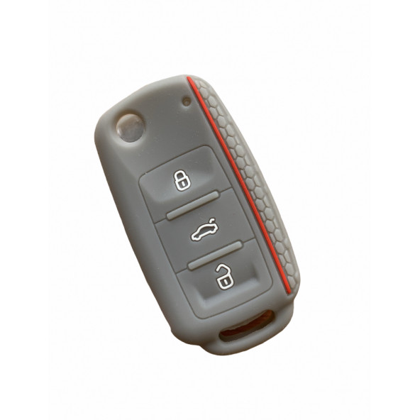 VOLKSWAGEN POLO GOLF PASSAT CC JETTA SCİROCCO CADDY SEAT IBIZA SİLİKON ANAHTAR KILIF ürün görseli