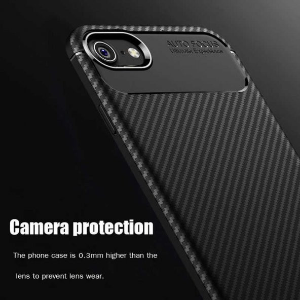 Apple iPhone SE 2022 Kılıf Zore Negro Silikon Kapak - 4