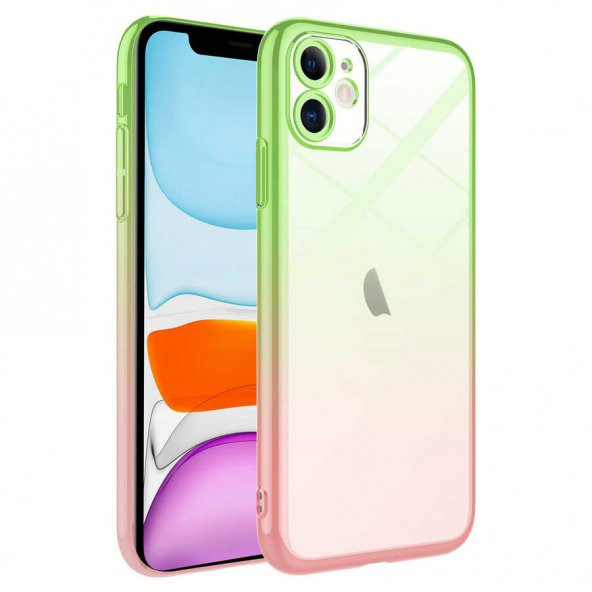 Apple iPhone 11 Kılıf Parlak Renk Geçişli Kamera Korumalı Zore Senkron Kapak - 4