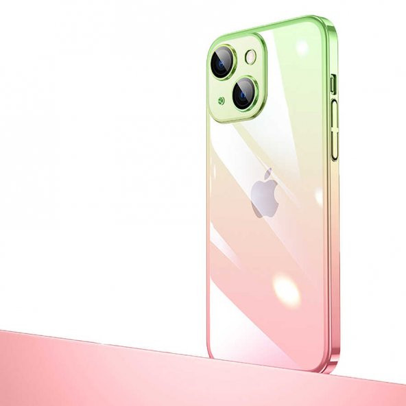 Apple iPhone 13 Kılıf Parlak Renk Geçişli Kamera Korumalı Zore Senkron Kapak - 4