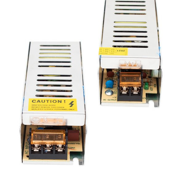 POWERMASTER PM-13035 12 VOLT - 10 AMPER - 120 WATT SLIM METAL KASA ADAPTÖR (187*46*37) - Resim 2