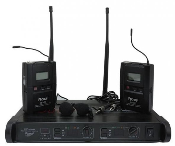 ROOF R-920 2 YAKA 2 KANAL UHF TELSİZ MİKROFON - 2