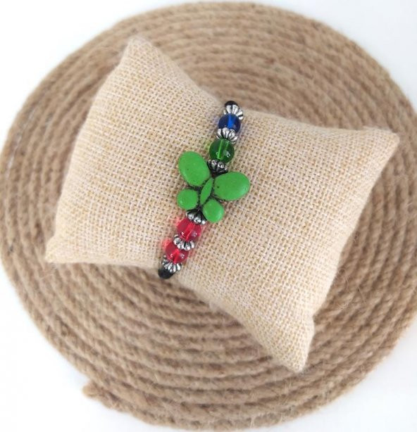 Bileklik Kelebek Renkli Boncuklu Bileklik Takı Bijuteri Aksesuar ürün görseli