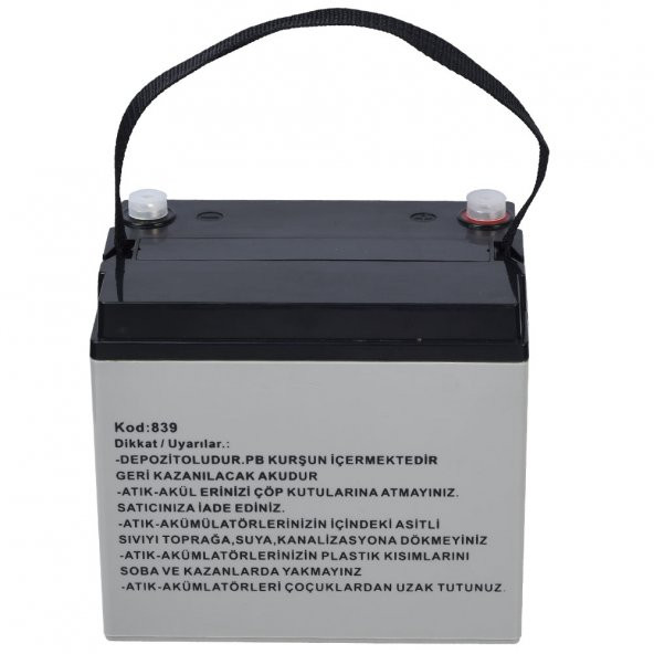 WPİES 12V 33A Engelli Arabaları İçin Jel Akü WP-12V33 ENG - 2