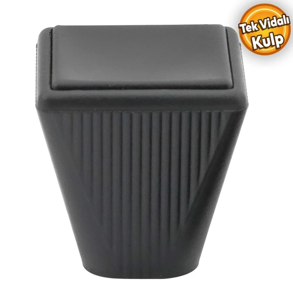Fonte Düğme Kulp Mobilya Mutfak Dolap Dolabı Çekmece Kulpu Kulpları Kulbu Plastik Siyah Tek Vidalı