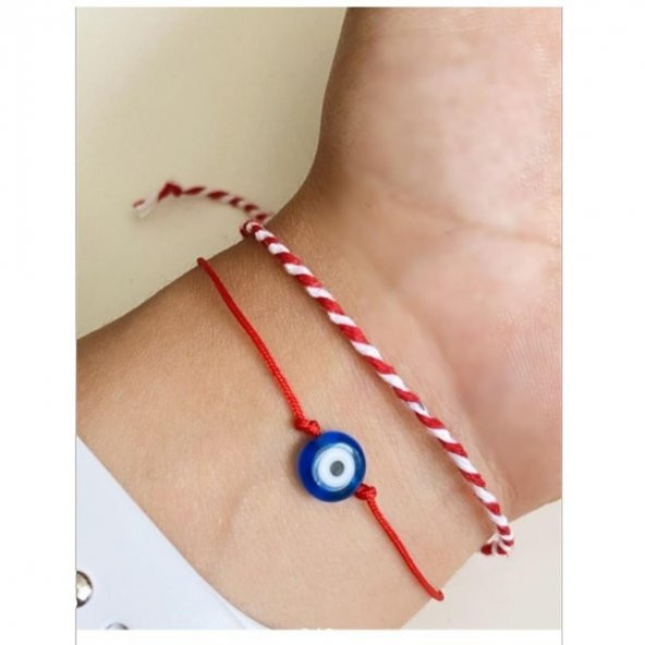 Marteniçka Nazar Boncuklu Kadın & Erkek Dilek & Şans Bileklik - 2