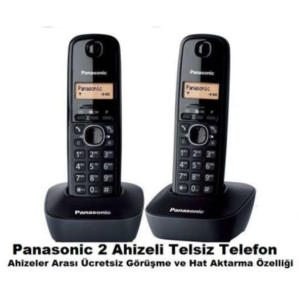 Panasonic KX-TG1612 2 Ahizeli Telsiz Telefon
