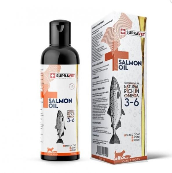 Supravet Salmon Oil Kedi Ve Köpek İştah Açıcı Yağ 200 Ml