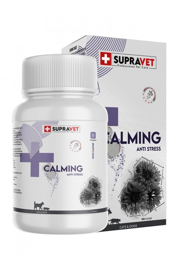 Supravet Calming Kedi Köpek Sakinleştirici 75 Tablet