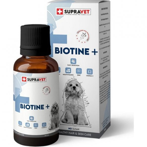 Supravet Biotine Dog Deri Tüy Sağlığı Damla 100 Ml