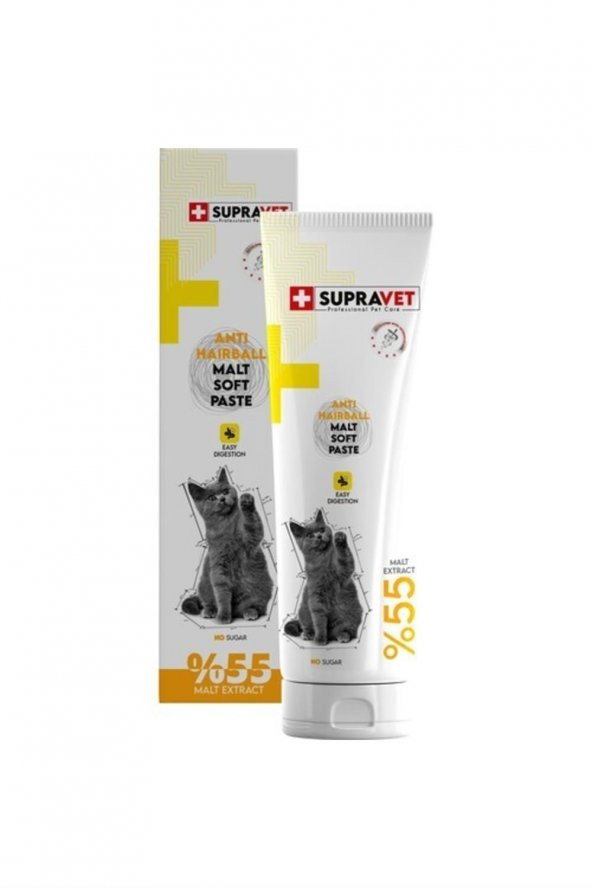 Supravet Anti Hairball Malt Paste 100 Gr