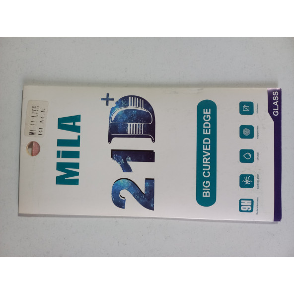 ASLANTİC XİAOMI 11 LİTE 21D SİYAH CAM KORUYUCU ürün görseli 1