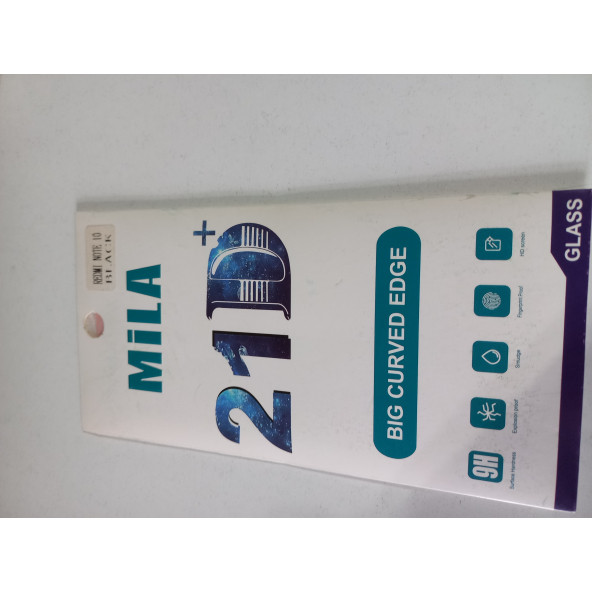 ASLANTİC XİAOMI NOTE 10 SİYAH 21D CAM KORUYUCU