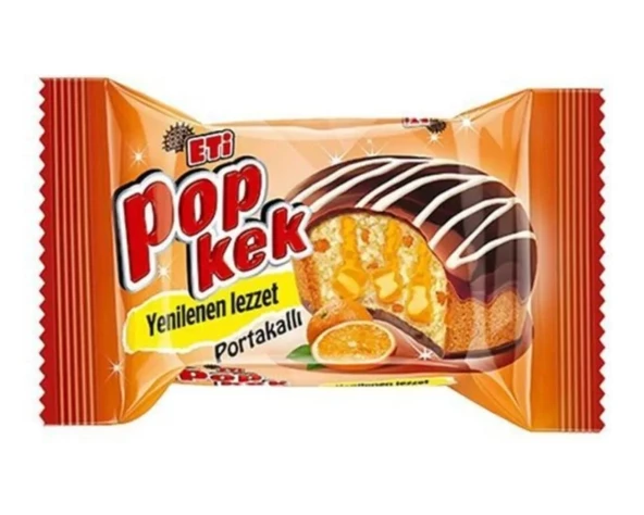 Eti Popkek Portakallı Kek 60 gr 24 adet - 2
