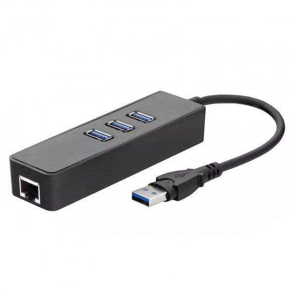 USB 3.0 HUB ÇOKLAYICI 3 PORT+ETHERNET HADRON HDX-7021