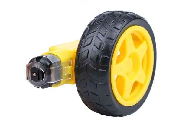 6 V 250 RPM Motor ve Tekerlek Seti - Resim 3