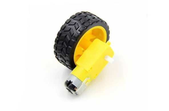 6 V 250 RPM Motor ve Tekerlek Seti - Resim 4