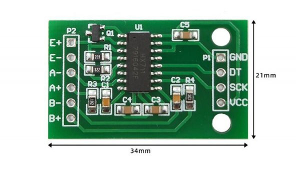 HX711 Çift Kanal Tartı Sensörü Modülü(Standart Versiyon) - 2