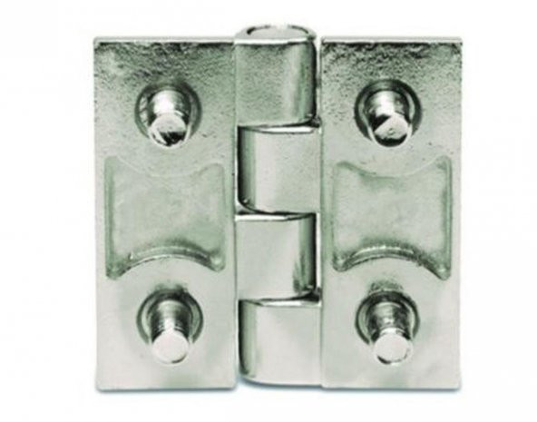 40x40 Kendinden Civatalı Menteşe(M5) Krom - Resim 2