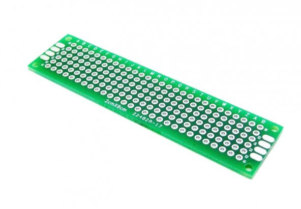 2x8cm Epoxy Çift Taraflı Prototip Delikli Plaket