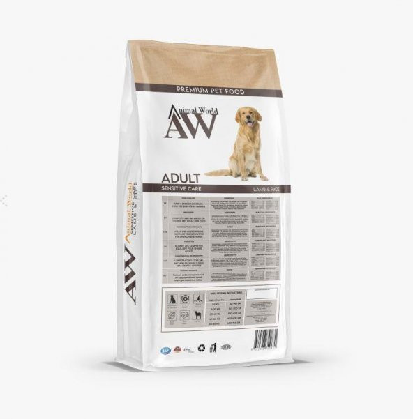 Animal World Kuzu Etli ve Pirinçli Yetişkin Köpek Maması 15 Kg - 2