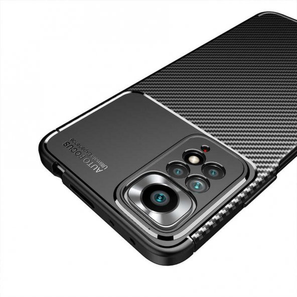 Xiaomi Redmi Note 11 Pro 5G Kılıf Antişok Carbon Regnor Silikon Kapak - 6