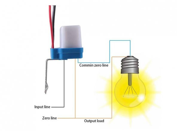 AS-10 Fotoselli Sensör Optik Anahtar - 220V 10A - Resim 3