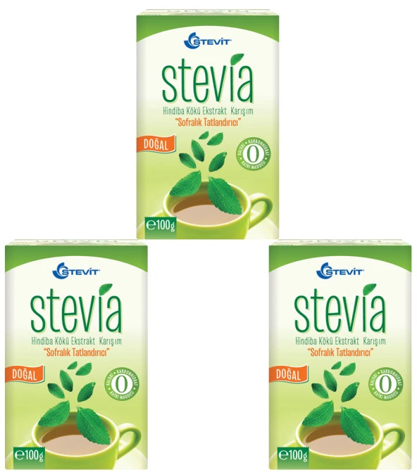 3 Adet Balen Stevia Hindiba Kökü Ekstrakt Karışım Tatlandırıcı To