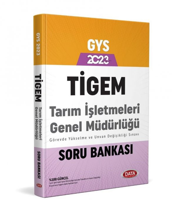 2023 Tarım İşletmeleri Genel Müdürlüğü TİGEM GYS Soru Bankası Data Yayınları