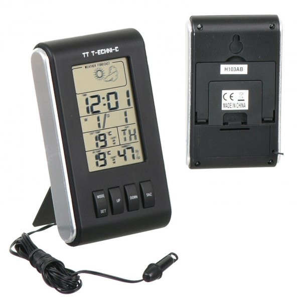 TT T-ECHNI-C H-103AB Termometre Dijital İç Dış Ortam Alarm Saatli
