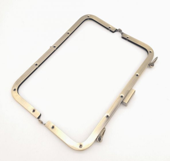 Angel Çanta Aksesuar 21 Cm Antik Dikdörtgen Çanta Klipsi Çanta Bursu - 3