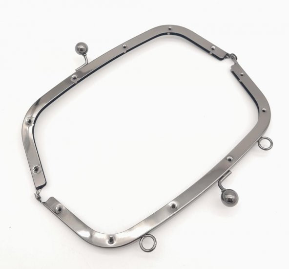 Angel Çanta Aksesuar 21.5 Cm Füme Oval Köşe Çanta Klipsi Çanta Bursu - 3