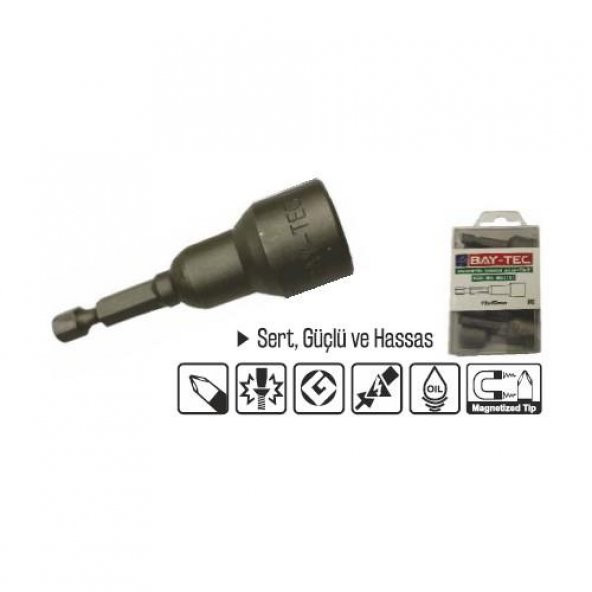 Bay-Tec MU2190 Manyetik Somun Adaptörü 13x48Mm 5 Parça