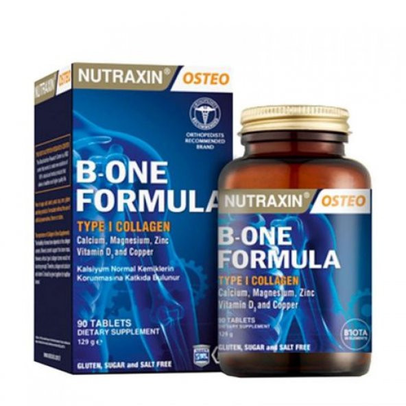 Nutraxin Osteo B-One Formula Type I Collagen 90 Tablet 129 g ürün görseli