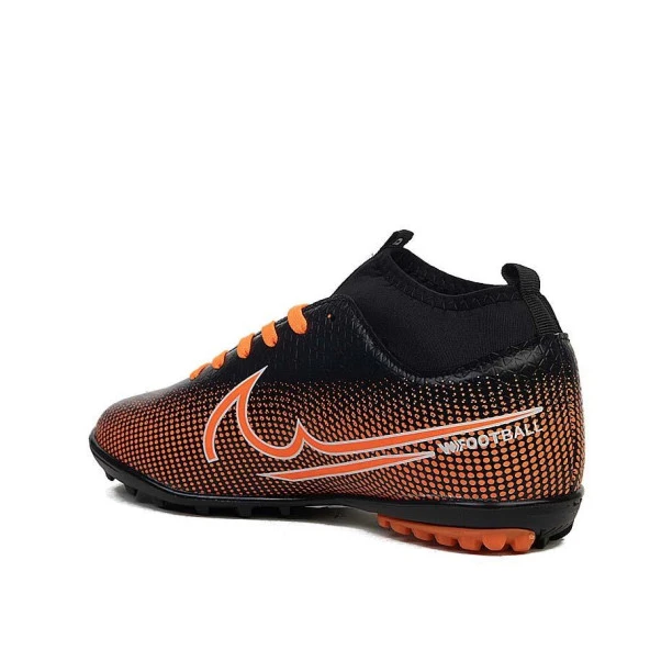 Albishoes Super Mercury Bilekli Boğazlı Çoraplı Çim Dişsiz Düz Halısaha Futbol Ayakkabısı - 3
