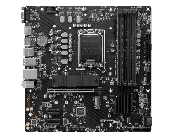 MSI PRO B760M-P DDR4 4800(OC) DDR4 HDMI DP M.2 ATX 1700p - 2